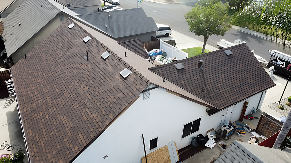 After: completed roof